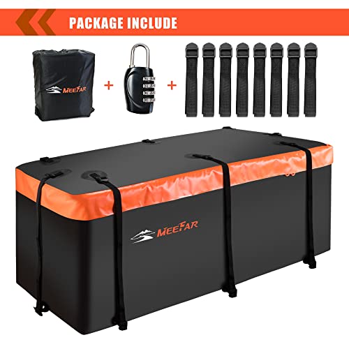 MeeFar Waterproof Hitch Mount Cargo Carrier Bag 16 Cubic Feet - Luggage Rack