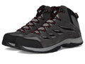 Columbia Men's Crestwood Mid Waterproof Hiking Boots - Dark Grey / Mountain Red, Size 9.5