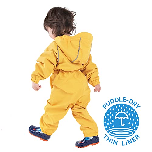 JAN & JUL Toddler Rain Play Suit Thin-Liner Yellow 2T Waterproof Outerwear