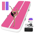 CZGBRO 10ft x 3.3ft x 4in Pink Air Gymnastics Tumble Track with Electric Pump