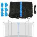 14FT Trampoline Enclosure Net with Pole Cap for 6 Straight Poles - Breathable Weather-Resistant Replacement