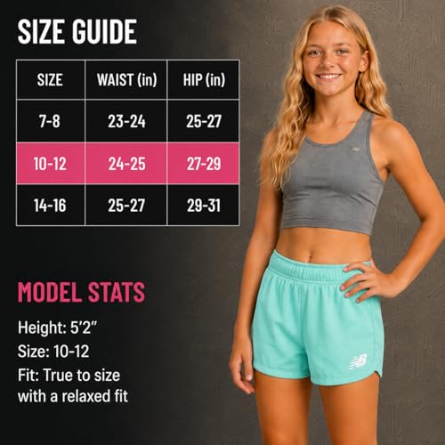 Girls Mesh Dolphin Running Shorts 2 Pack - Jade Pink Sugar, Outdoor Performance