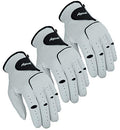 Men's Cabretta Leather Golf Gloves 3 Pack - Medium, Left Hand, Breathable All Weather Fit