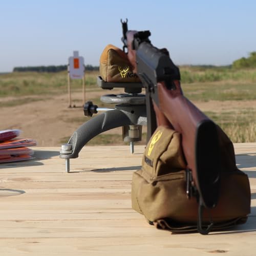 Highwild Adjustable Shooting Rest with Front & Rear Rest Bags - Outdoor Gun Support