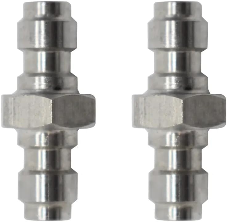 Skiennix 2 Pack Air Compressor Quick Disconnect Plug Coupler - Male Adapter for High Pressure PCP & Paintball