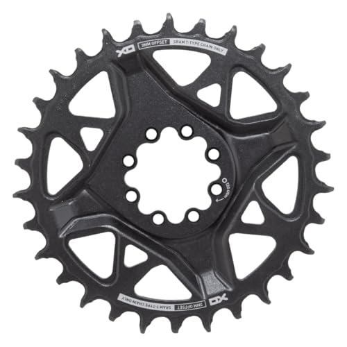 SRAM X0 Eagle T-Type 12-Speed Bicycle Chainring 30 Teeth, 3mm Offset