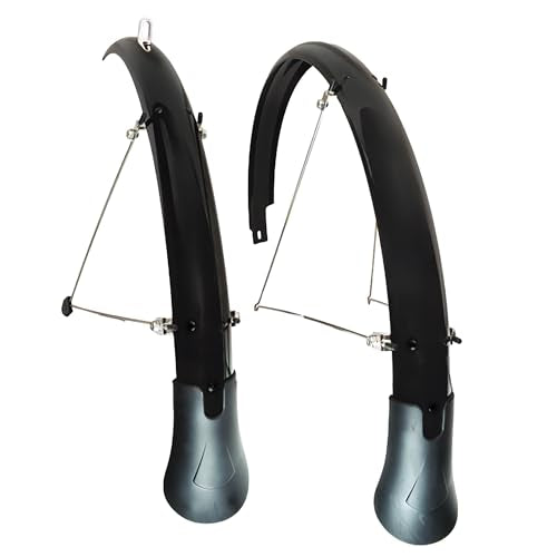 Cycling Fenders Set with Mudflaps for 700c Bikes - Eco-Friendly Recycled Plastic