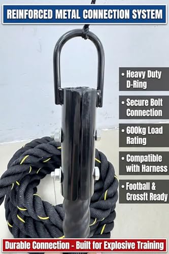 30Ft Weight Workout Sled Pulling Rope - Heavy Duty Fitness Resistance Equipment