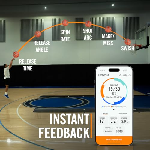 Basketball Shooting Sensor Ball 29.5 Inch Size 7 - Indoor Shot Training Equipment