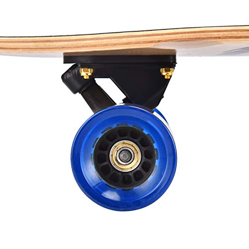 Seething 42-Inch Longboard Skateboard Cruiser Pintail - A-Sea Wave Variation