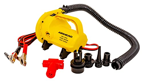 Yellow 12V High Pressure Air Pump for Inflatable Boats & Rafts