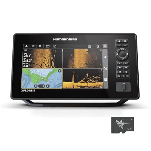 Humminbird XPLORE Series GPS Fish Finder with 9-Inch Touchscreen & Transducer Included