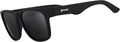 Goodr Hooked On Onyx Polarized Sunglasses - Black Frame, UV400 Protection, No Slip, No Bounce, Large Size
