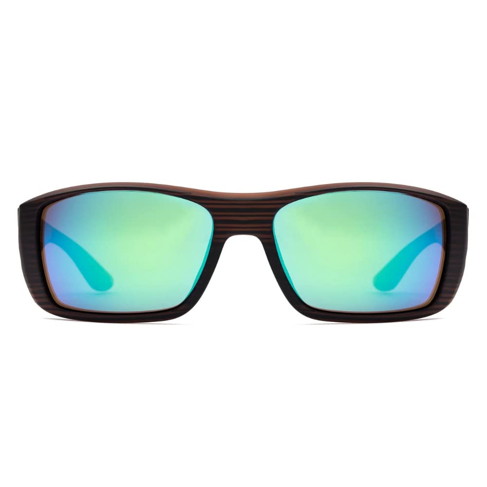 Otis Eyewear Coastin Slim Sunglasses Woodland Matte/L.I.T Polarized Mirror Green
