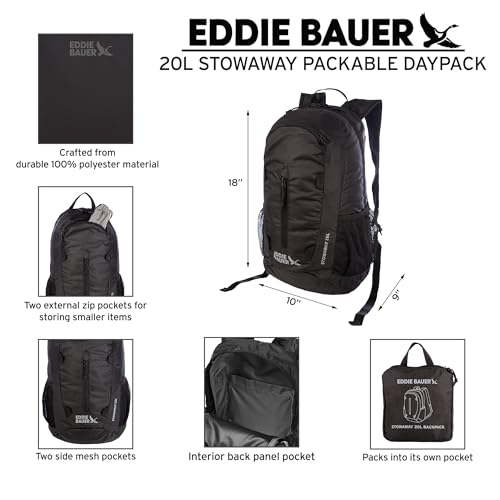 Eddie Bauer Packable Backpack 20L with Support & Water-Resistant Port Variant