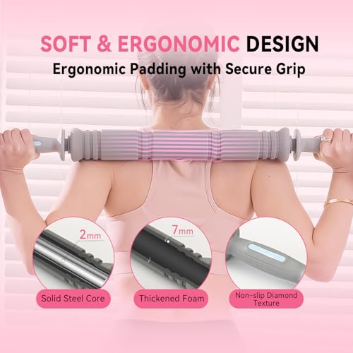 Pink 4-in-1 Adjustable Dumbbell Set - Soft Shell Weights 35/62lbs