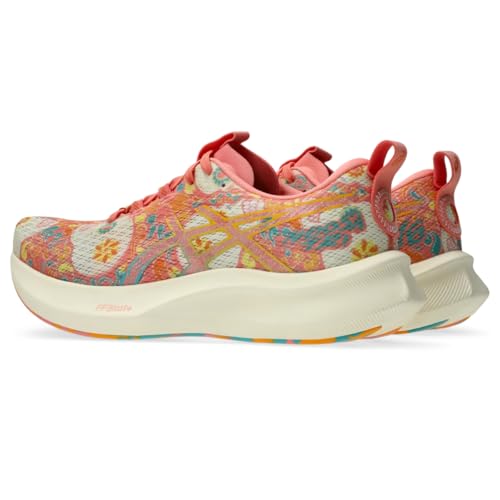 ASICS Women's Noosa TRI 16 Running Shoes - 9.5 Guava/Techno Cyan