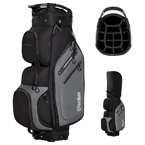 Lightweight 14-Way Golf Cart Bag with Full-Length Dividers - Black