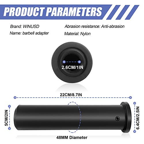 Black Olympic Adapter Sleeve 1 Pair Converts 1 Inch to 2 Inch Weight Plates