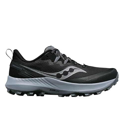 Saucony Women's Peregrine 14 Sneakers Black/Carbon 7.5 Trail Running Shoes