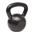 60 lb Cast Iron Kettlebell for Strength Training - Textured Wide Handle