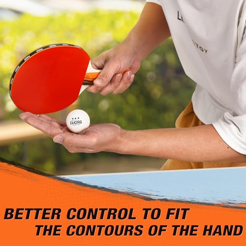 2-Player Ping Pong Paddle Set with Balls and Case for Indoor & Outdoor Play