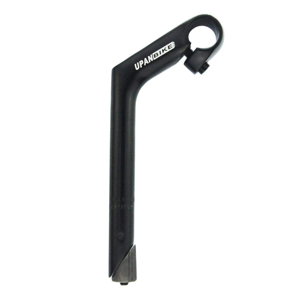 UPANBIKE 25.4mm Bike Handlebar Stem 22.2mm Bicycle Stem Gooseneck Shape 40mm 80mm Stem Length 150mm 180mm 220mm For Mountain Bike, Road Bike(80mm*180mm*30°,black)