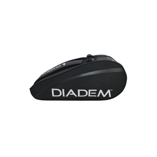 Diadem Tour v3 9PK Tennis Racket Bag – Holds Up to 9 Rackets, Adjustable Shoulder Straps, Separate Shoe Compartment, Durable Travel Gear for Players of All Levels (Black)
