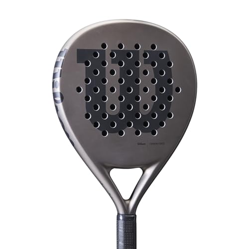 Wilson Carbon Force Team Padel Racket Grey/Navy - Power & Control