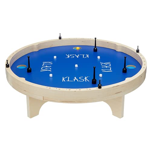 KLASK Magnetic 4-Player Tabletop Game - Half Air Hockey, Half Foosball