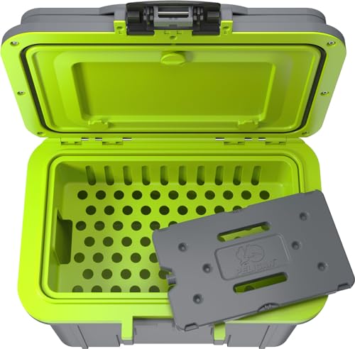 Pelican 8 Quart Personal Lunch Box Cooler with Built-In Ice Pack - Dark Gray/Green