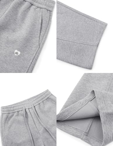 Aelfric Eden Men's Gray Wide Leg Sweatpants with Pockets, Casual Lounge & Athletic Pants, Small