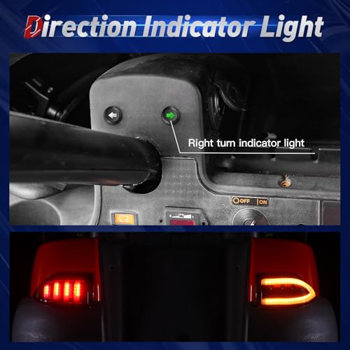 Golf Cart LED Headlight and Taillight Kit for Club Car Tempo