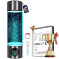 Clcepore Silver Hydrogen Water Bottle 6000PPB | Portable Hydrogen Generator for Sports & Travel