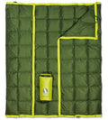Horizon Hound Forest Green 77 x 50-Inch Down Camping Blanket 650 Fill Power Ultralight Waterproof Quilt