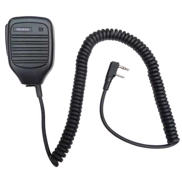 Kenwood KMC-21 Shoulder Microphone for Two-Way Radio - Rugged Speaker with Microphone & 2-Pin Connector