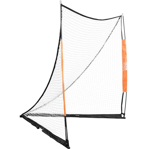 VEVOR 6' x 6' Fiberglass Lacrosse Goal with Portable Net & Training Accessories