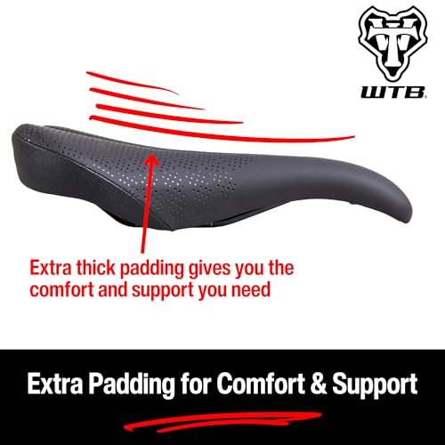 WTB Pure Mountain Bike Saddle Steel Rail Extra Padding All-Day Comfort