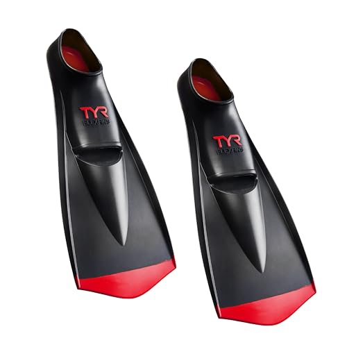 Unisex Medium Swim Fins for Kick Training & Leg Strength - Natural Rubber