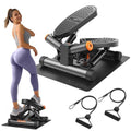 Niceday Mini Stepper with 300LBS Capacity - Home Exercise Equipment, Gray + Mat