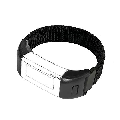 Watchband Compatible with Garmin vivosmart HR ONLY Replacement Bands - Woven Nylon Strap with Hook and Loop - Regular (10#)