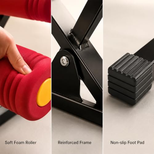 Foldable Inversion Table for Back Pain Relief and Spinal Decompression
