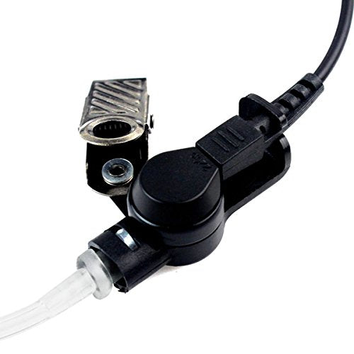 Retevis Walkie Talkie Earpiece with Mic, Big PTT Headset with Long Wire, 2 Pin, for RT22 RT68 RT21 H-777 RT86, Compatible with Pxton Baofeng BF-888S Kenwood 2 Way Radio, Two Way Radio Headset(1 Pack)