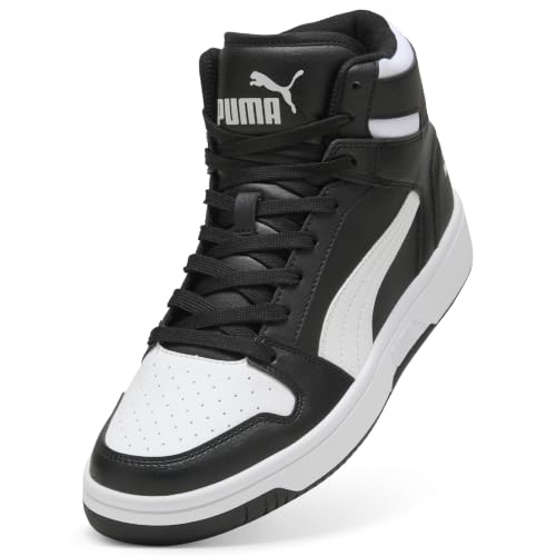 PUMA Rebound Layup SL Basketball Sneakers Men Black/White Size 8.5