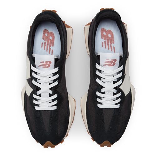 New Balance Women's 327 Sneakers - 9.5 Black White Retro Style