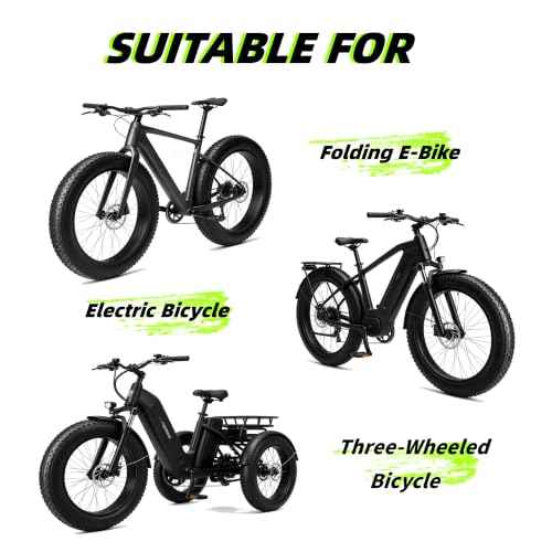 Kulifoo 26x4.0 Off-Road Electric Bike Tires 2 Pack – Fat Tire Mountain & Snow Bike Tubes & Levers Included