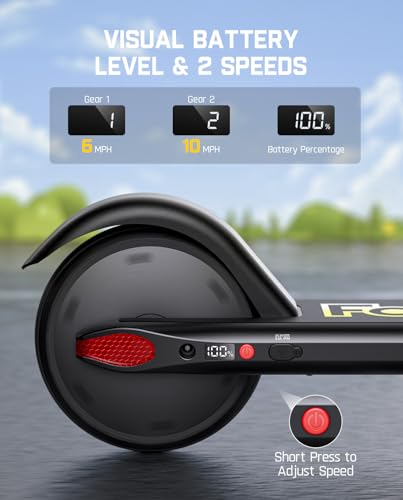 FanttikRide C9 Kids Electric Scooter - Foldable, Adjustable Heights, Safe Speed Modes, 5 Miles Range