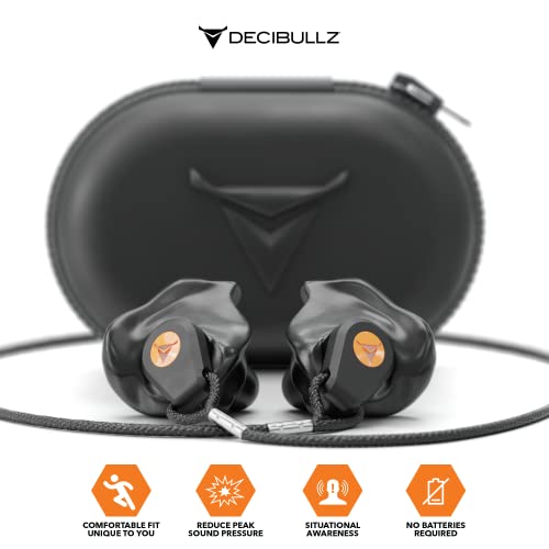 Custom Moldable Earplugs with Percussive Sound Filters - Hearing Protection for Shooting & Hunting