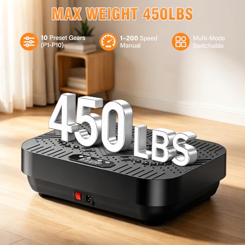 Vibration Plate for Lymphatic Drainage & Weight Loss - Portable Exercise Machine