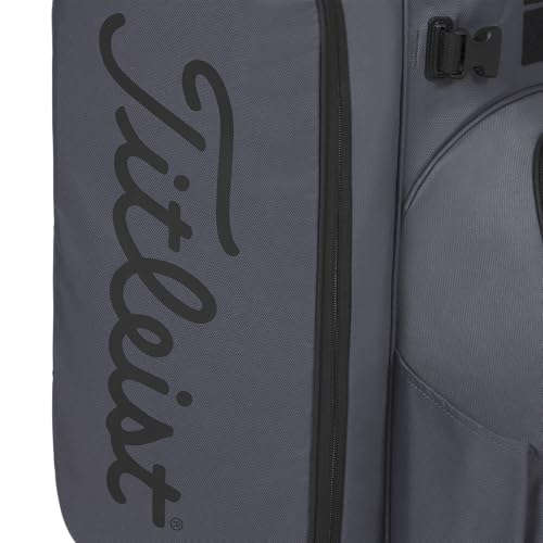 Graphite/Black Titleist Hybrid 14 Golf Bag - Cart Compatible, Improved Storage